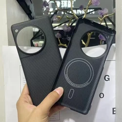 Real Carbon Fiber Case for OnePlus 12 MagSafe Case Aramid Fiber Magnetic Cover for OnePlus 12 Case capa Business