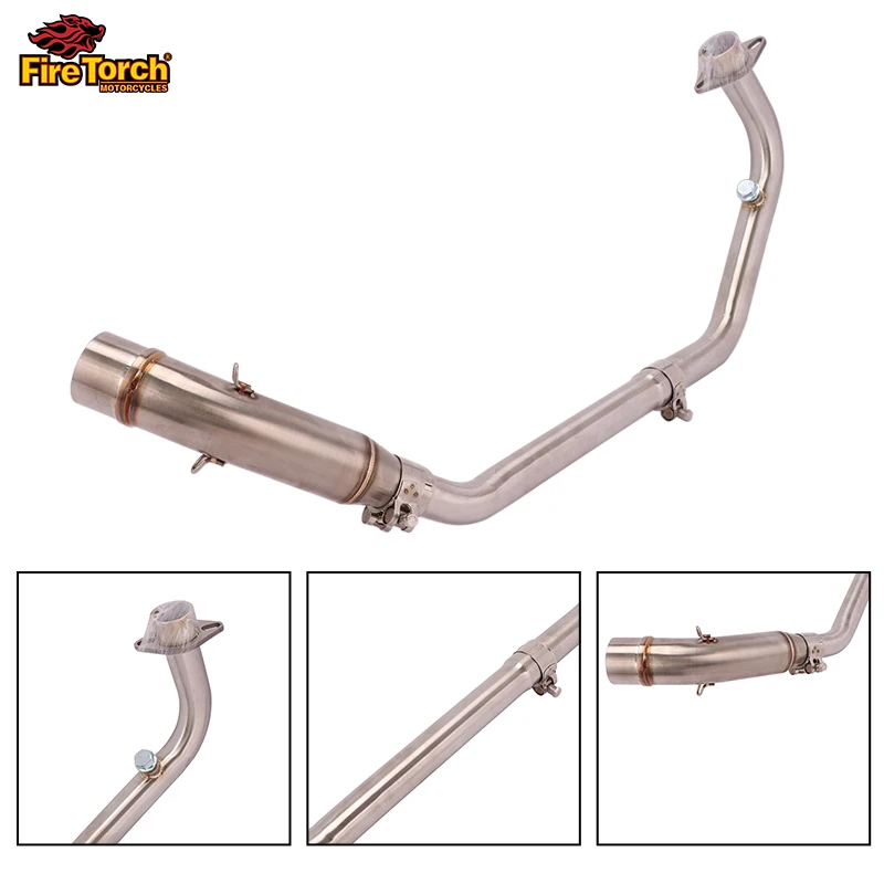 Slip For HONDA CBR125 CBR125R CB125R CBR 125R CB 125 2017 - 2021 Motorcycle Exhaust Muffler Escape Moto Modify Front Link Pipe