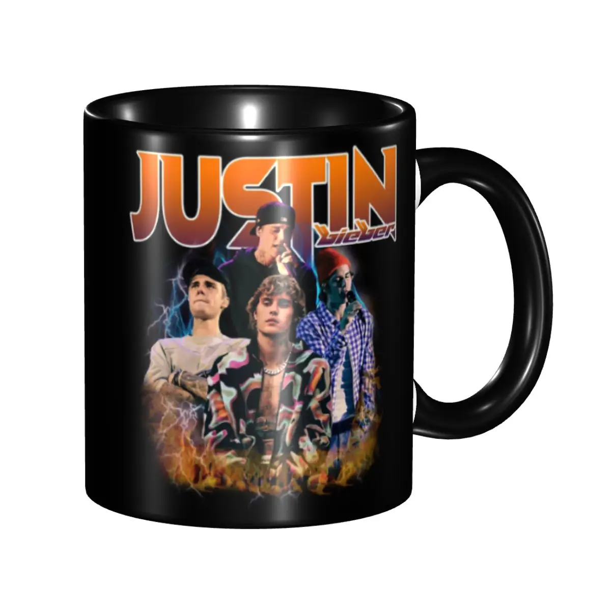 

Personalized Justin Bieber Music Singer Mugs DIY Ceramic Milk Tea Coffee Cups