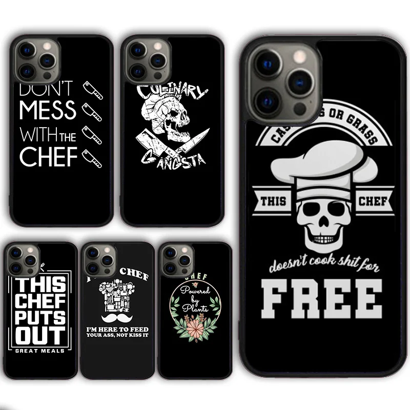 Professione di cucina Cucina chef Custodia per telefono Cover per iPhone 16 15 SE2020 13 14 11 12 Mini Pro Max 7 8 Plus fundas