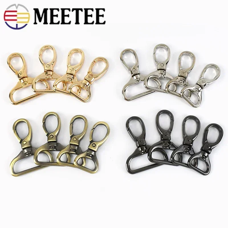 10/20Pcs 16/20/26/32mm Metal Carabiner Buckle Bag Strap Lobster Clasp Webbing Swivel Trigger Snap Hook Belt Buckles Accessories