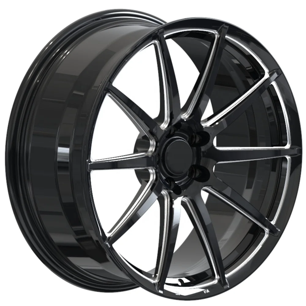 

Custom Forging Bright Black Process 6061-T6 Aluminum Alloy Automobile Wheels