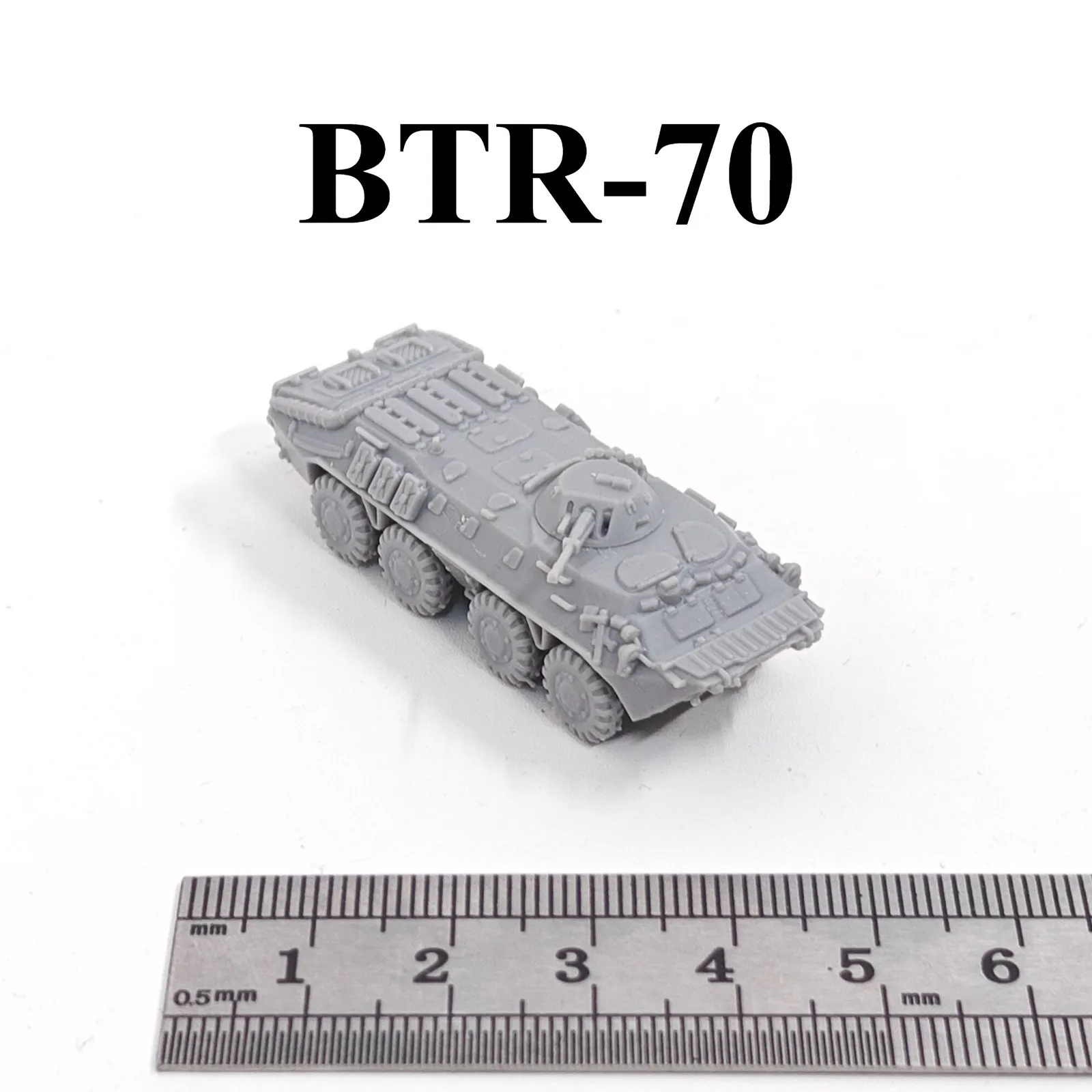 

Советский БТР-70, 3D-печать, масштаб 1/144, мини-модель танка, из смолы, под покраску