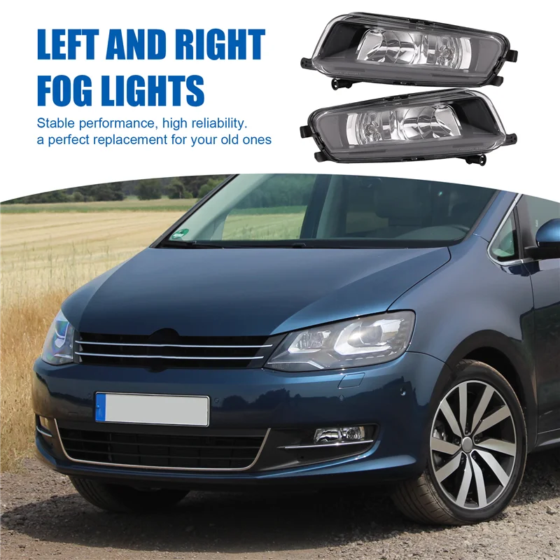 

A77Q-Автомобильная передняя левая и правая противотуманная фара для VW Sharan 2012-2019 7N0941699 7N0941700