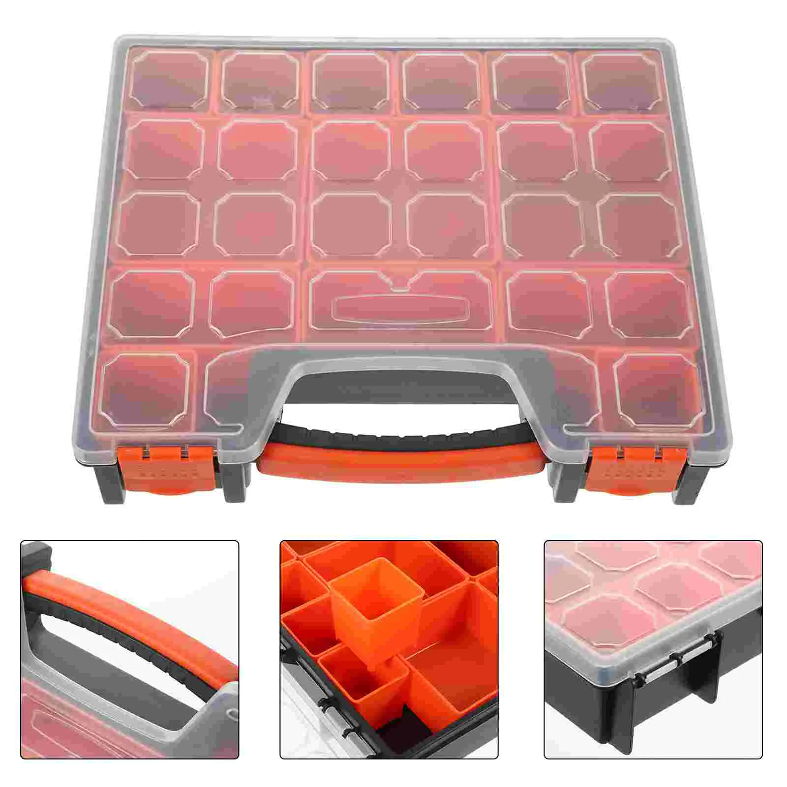 Electronic Component Storage Box Small Parts Container Plastic Hardware Compartment Organizer