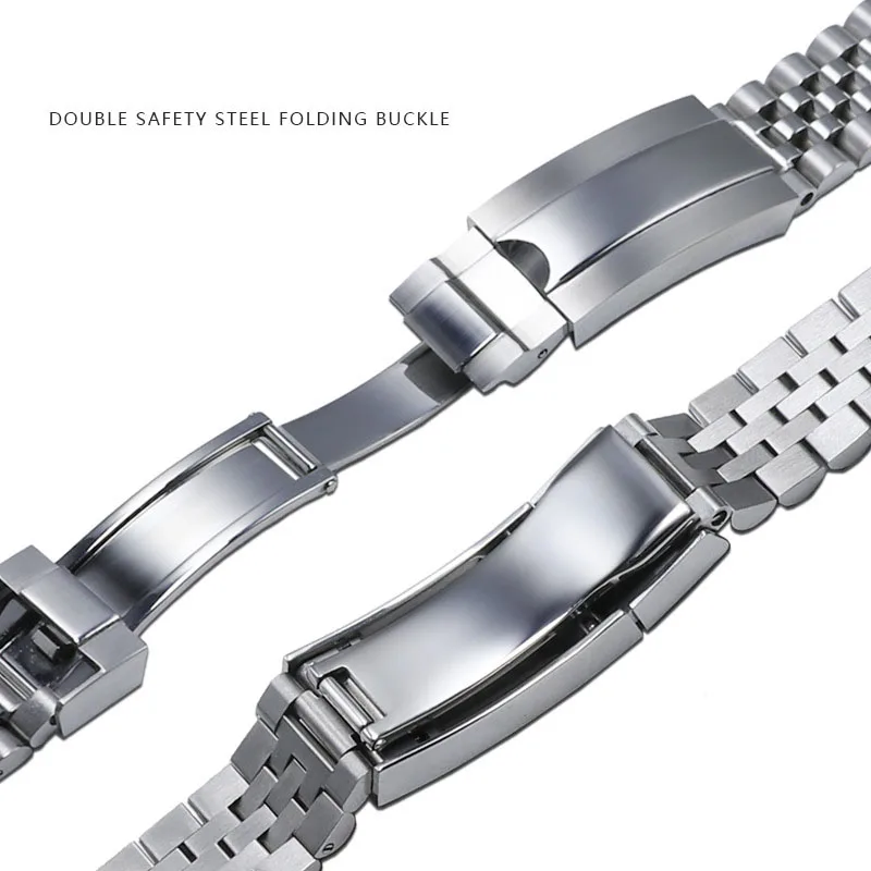

20mm 21mm Jubilee 904 Watchband For Rolex Sub GMT Yacht Daytona Men's Strap Luxury watch chain Mod Parts Replacement Accessories watch band