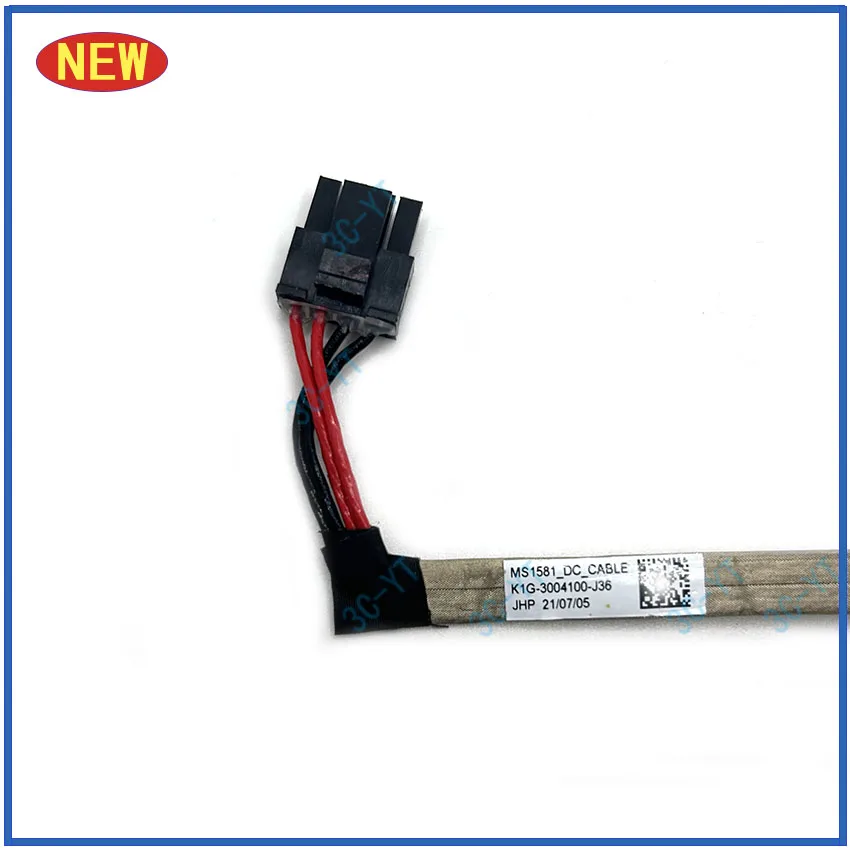 1 Uds nuevo ordenador portátil original Cable de alimentación CC puerto conector de carga para MSI Katana 66 GF66 GL66 11UE 11UG MS1581 K1G- 3004100 -V03