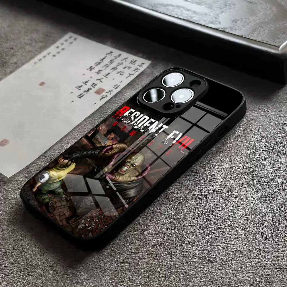 Resident Evil 3 Phone Case For IPhone 16 Pro Max 14 17 Air 12 15 11 13 Mini X XR XS Max SE Glass Cover
