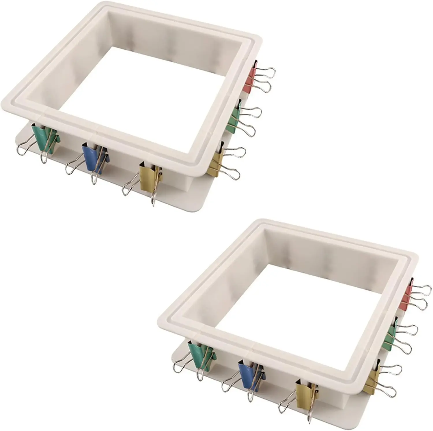

Регулируемый корпус формы для форм из силикона и смолы, многоразовая пластиковая рамка с зажимами для переплета, двусторонняя лента для мыльной свечи