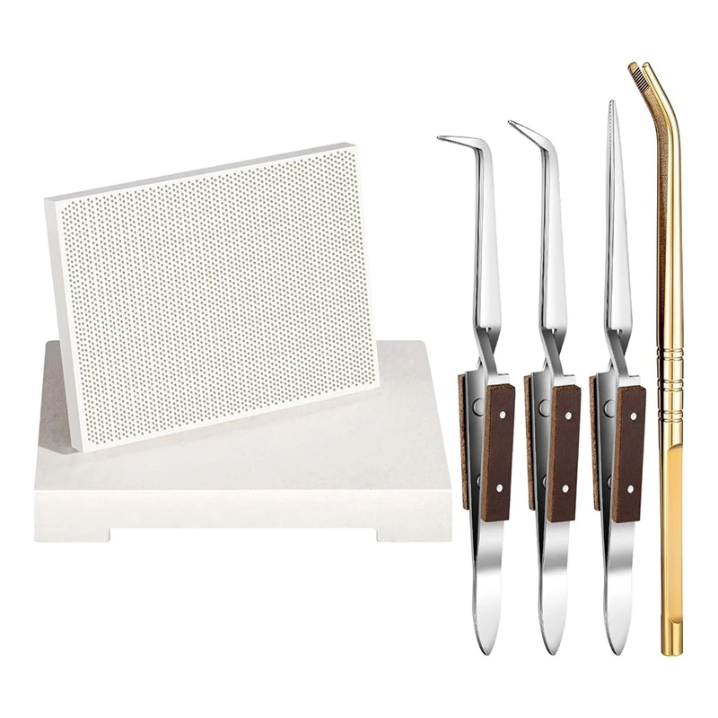 

Jewelry Welding Kit, Welding Block, Honeycomb Ceramic Welding Plate, Copper Pliers, Welding Tweezers, Tools And Supplies Durable