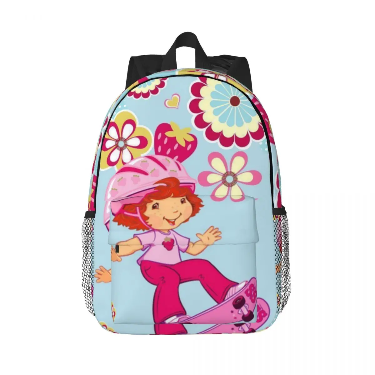Strawberry-Shortcake New Fashionable Pattern School Bag Print Lightweight Backpack 15inch