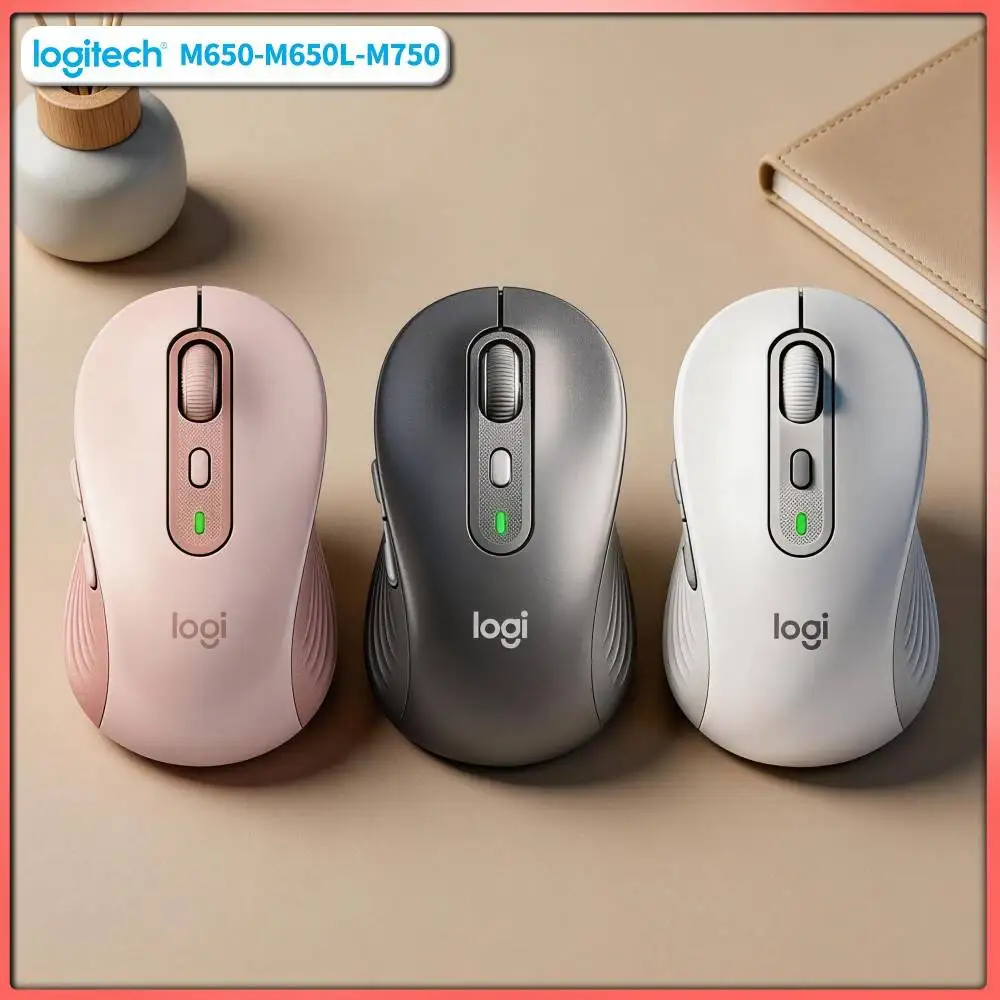 M750 Bluetooth Silent Mouse - Quiet Click Design, SmartWheel Smooth Scroll, Recycled Eco Build, Work Desk Pick Tool