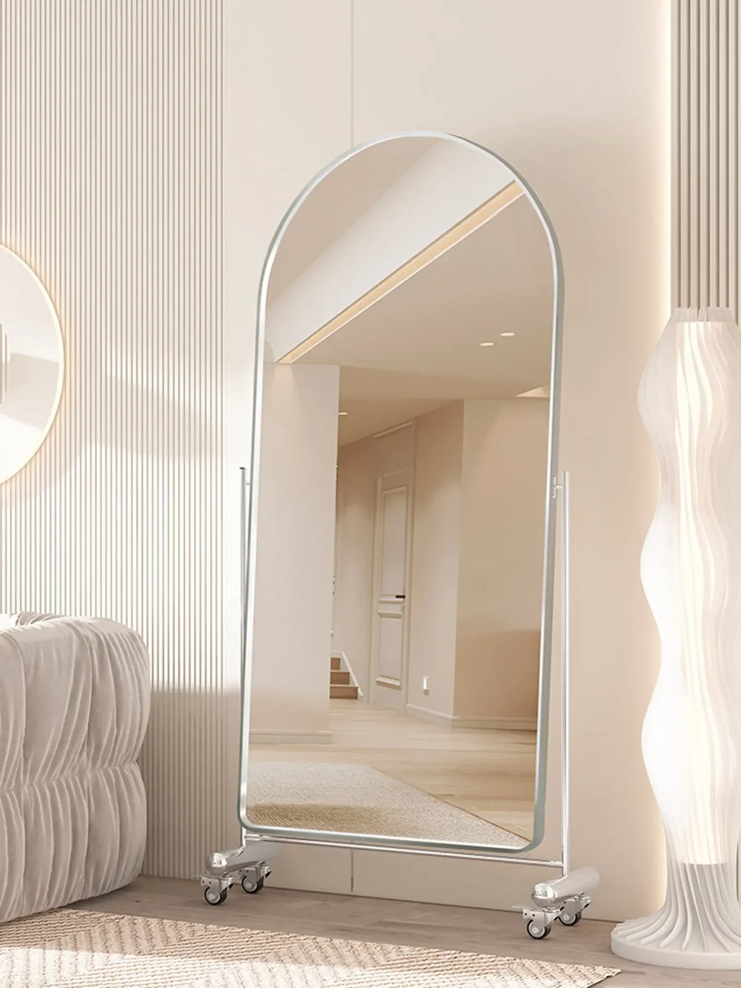 Mirror clothing store exclusive fitting mirror, non-deforming realistic floor-length mirror, dressing mirror