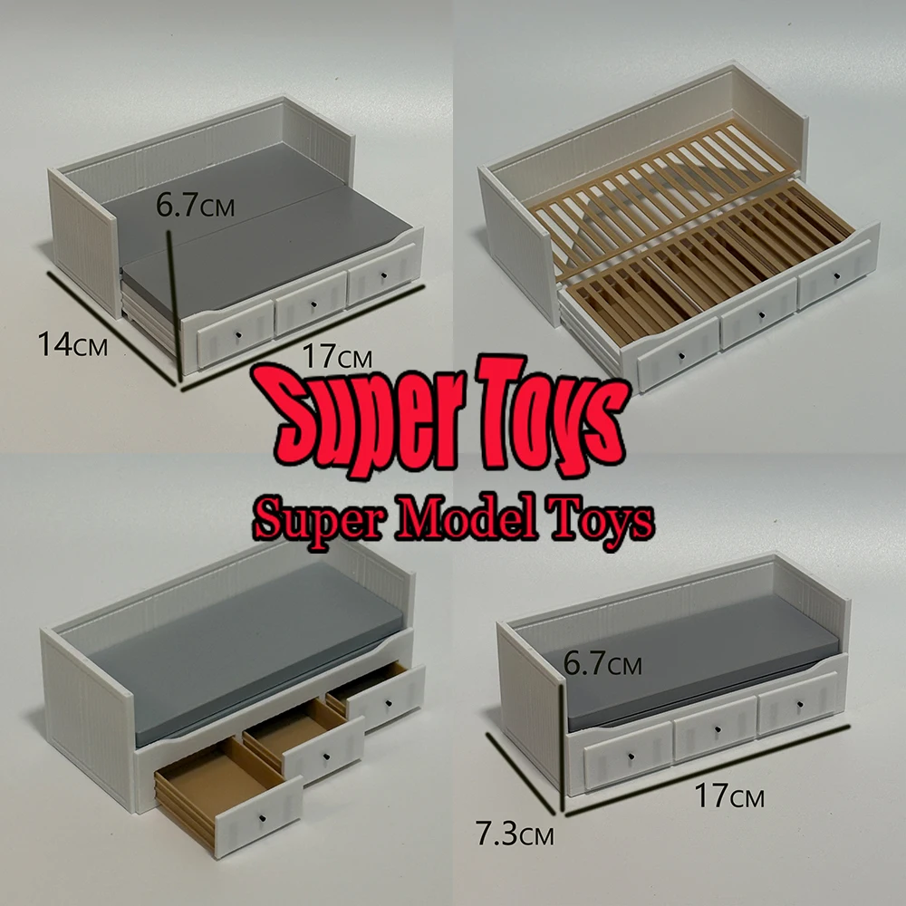 

В наличии масштаб 1/12, аксессуары для сцены солдата, диван-кровать, миниатюрная модель мебели, реквизит, подходит для 6-дюймовой экшн-фигурки, куклы, игрушки