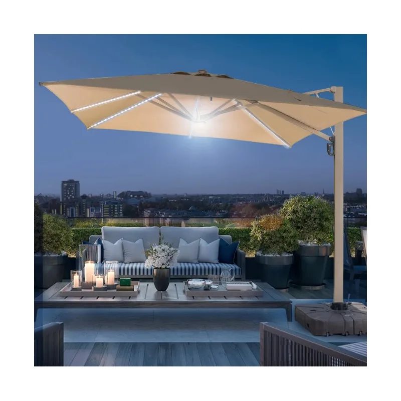 

Новейший комплект уличной мебели, сад, патио, сад, УФ-консольный зонт от солнца, 2036, продвижение, заводская дешевая цена