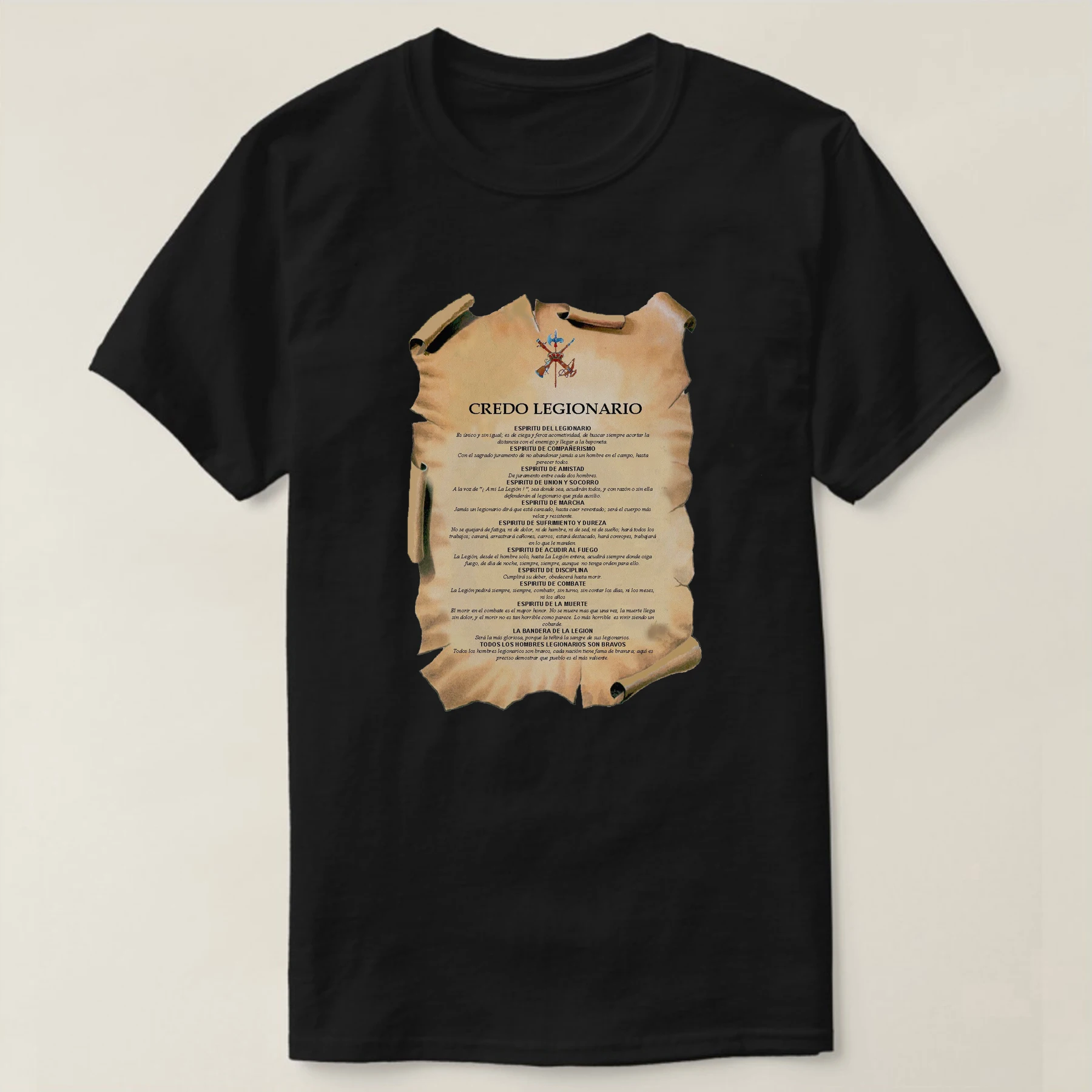 

Credo Legionario. Spanish Legion Creed T-Shirt Short Sleeve Casual 100% Cotton O-Neck Summer Mens T-shirt Size S-3XL