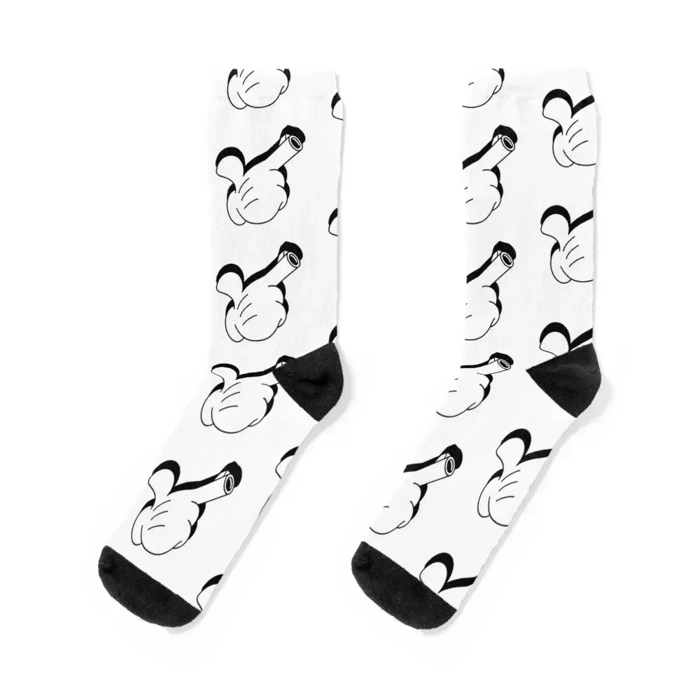 Cartoon Hand Gun Socks Soccer Novelties winter gifts christmas gifts Socks Women's Men's