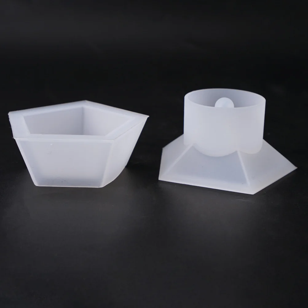 قالب صندوق تخزين المجوهرات من السيليكون على شكل ثلاثي الأبعاد لمشاريع الحرف اليدوية سهلة الإصدار وقوالب متعددة الوظائف مضادة للتشوه