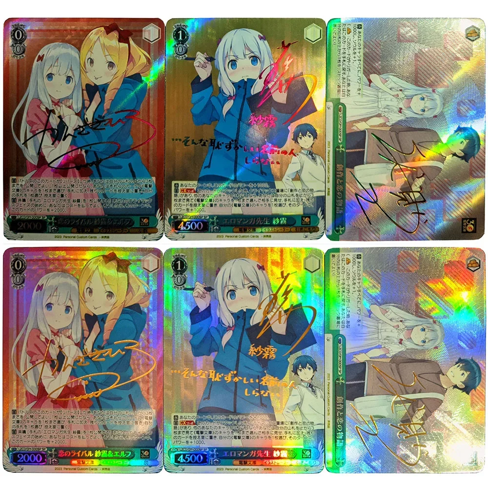 Anime Weiss Schwarz DIY ACG Boy Games Toys Collectible Cards Christmas Birthday Gift Misaka Mikoto Yuzuriha Inori Yuuki Asuna