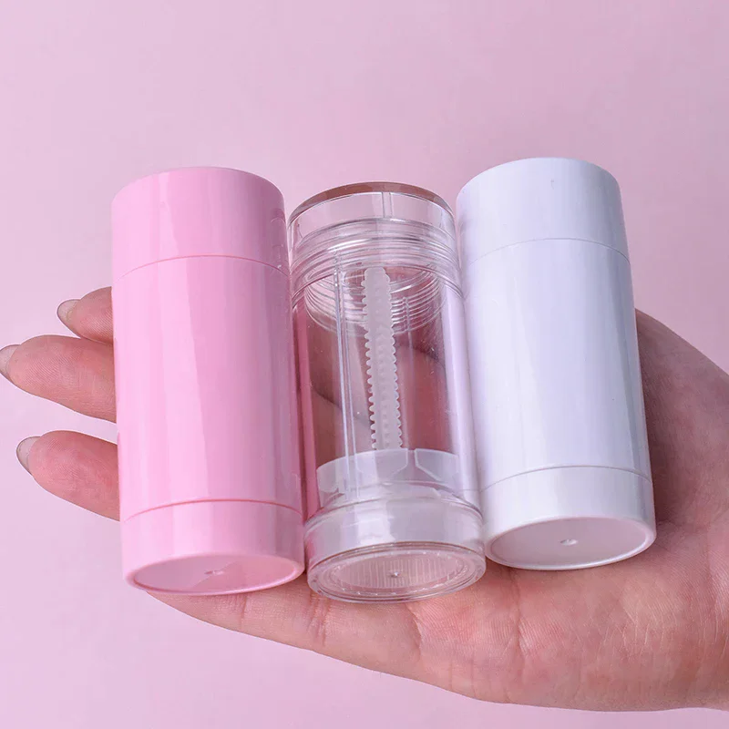 30g Puste Pojemniki na Dezodorant Wielokrotnego Użytku Plastikowe Butelki z Mechanizmem Twist-Up do Samodzielnego Wyrobu Naturalnego Dezodorantu w Sztyfcie, Tubki na Kosmetyki