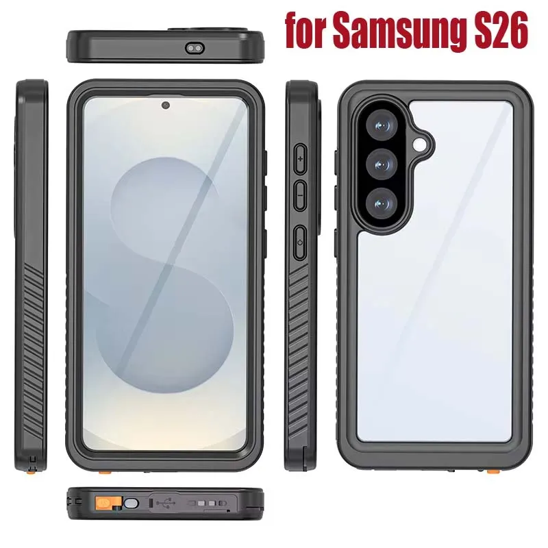 for Samsung S26 Ultra S26 Plus Waterproof Case UnderwaterPhotography Full Coverage Phone Pouch Shockproof Bumper