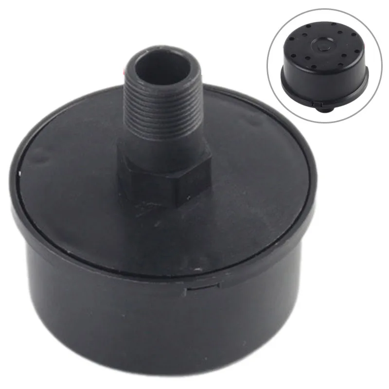 1Pc 16/20mm Male Thread Air Compressor Muffler Black Air Filter Silencer Muffler Filter Noise Silencer Power Tool Accessories