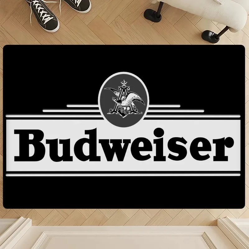 ملك البيرة B-Budweiser السجاد غرفة المعيشة أريكة غرفة نوم شرفة سجادة باب غرفة الاطفال ديكور المنزل المضادة للانزلاق منطقة كبيرة البساط #3