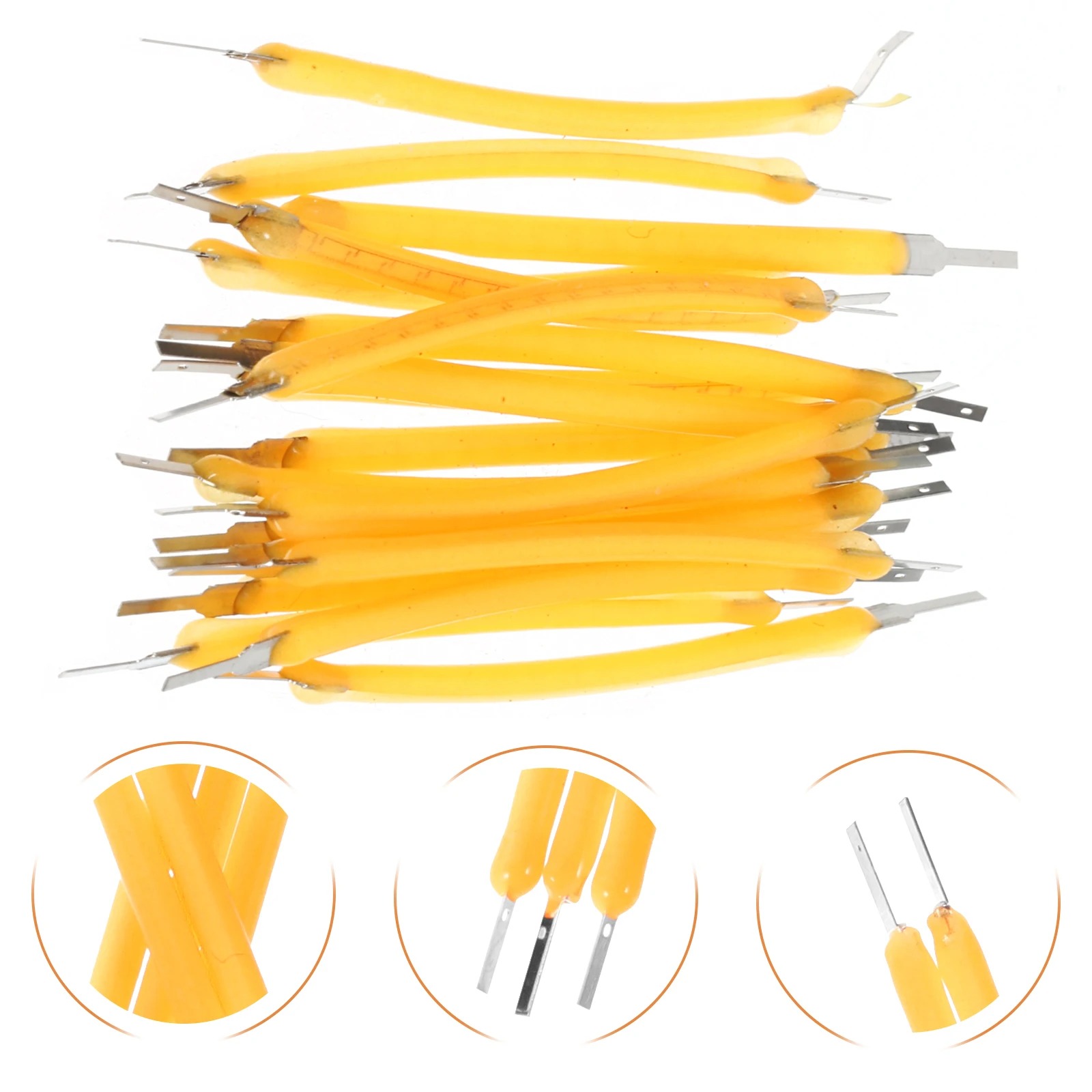 

20pcs Warm Light Led Filament High Brightness Abrasion Resistant For Home Wall Sconce Lighting Fixture Repair Bulb Accessories