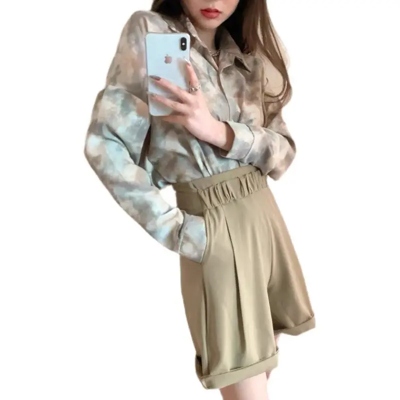 

Spring Autumn New Three-dimensional Design Shirt 2024 New Light Luxury Bubble Top Long-sleeved Suit All-match Vintage Shirt