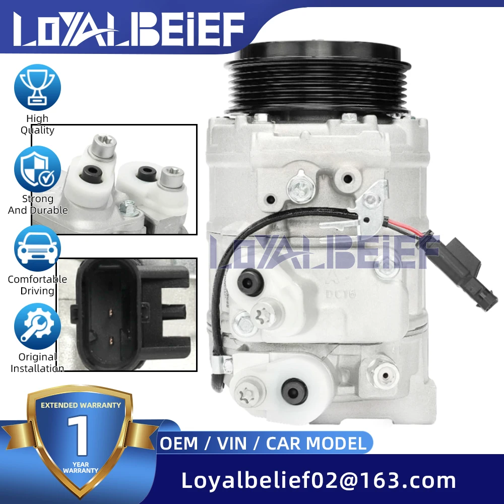 

0008306500 AC Compressor with Clutch For Mercedes-Benz S550 2014-2015 S63 AMG 4.7L 5.5L 000830650080 A0008306800 A0008306900