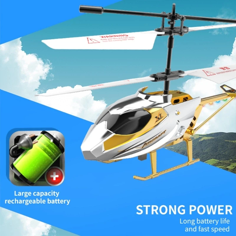 Radio Gyroscope Helicopter Remote Control Helicopter Toy with LED Light Aircraft Model Toy Gift for Kids Outdoor