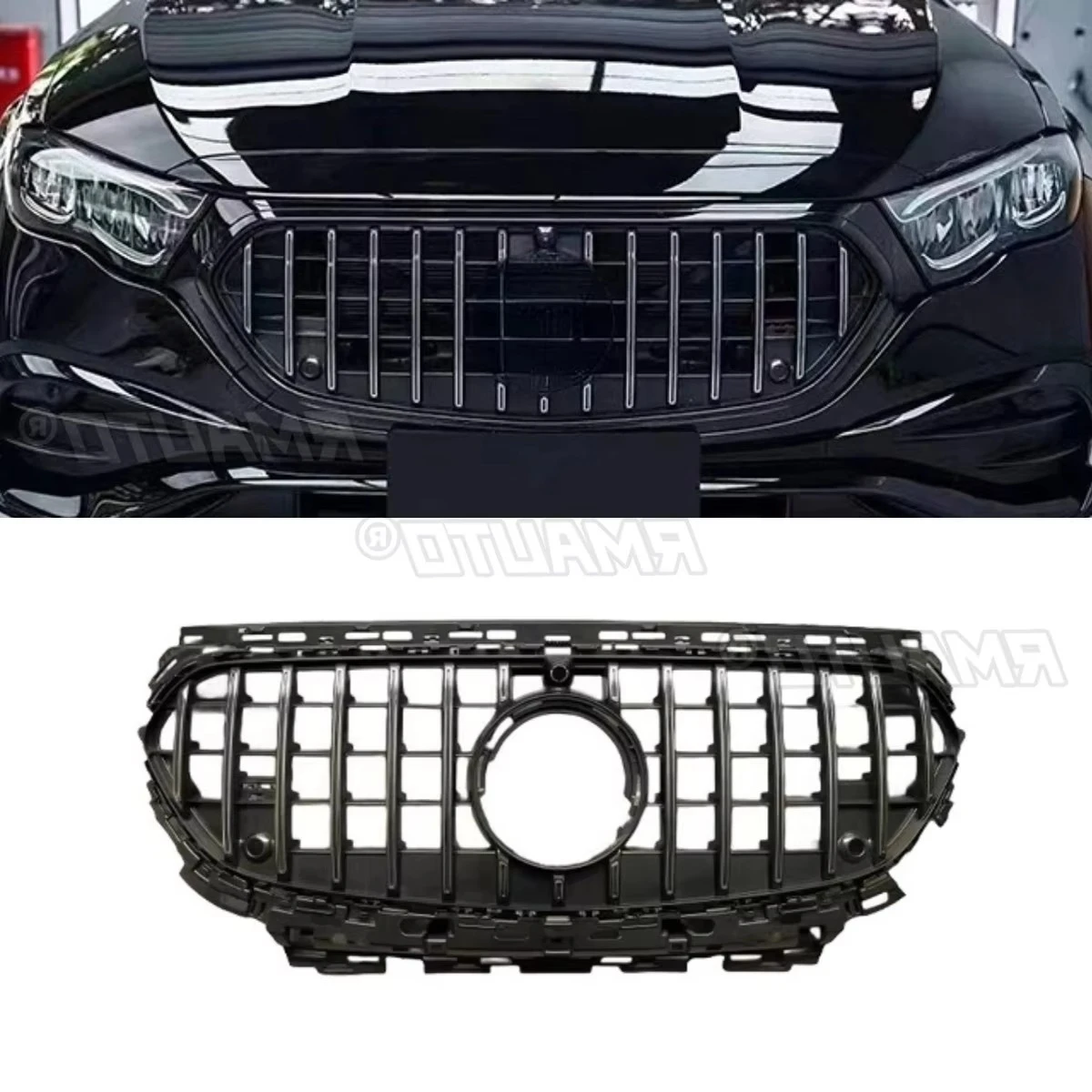 

For Mercedes Benz E-Class W214 2024-2025 Car Bumper Grill Decorative Strips GT Style Body Kit Front Bumper Grill