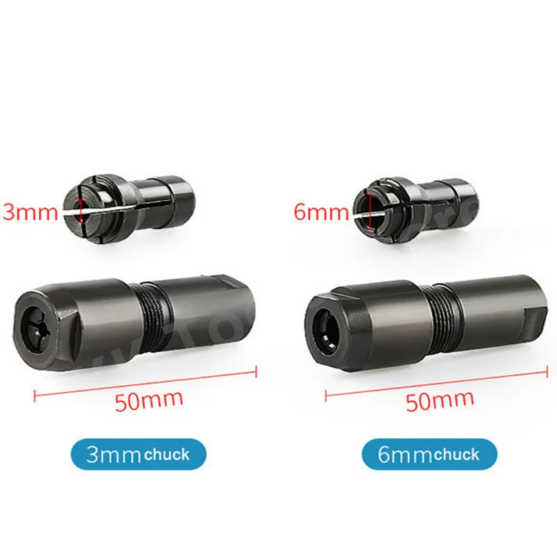 Adaptador modificado para moedor de ângulo, 3mm/6mm, moedor reto, conversor de moedor de ângulo, acessórios de ferramentas elétricas