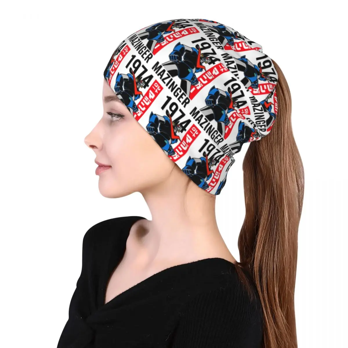 Mazinger Z Mad Robot Grendizer Anime Manga Bandana, Cubrecuello, Bufanda Mágica, Pasamontañas, Gorro para Hombres, Mujeres y Adultos, Transpirable