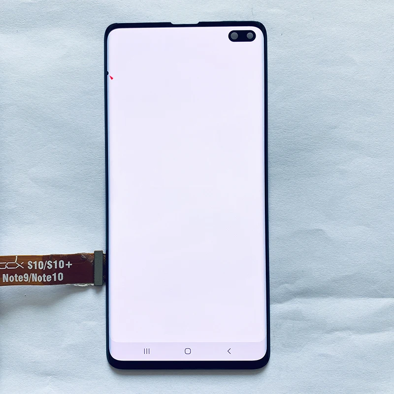 SUPER AMOLED G975F LCD For Samsung S10 Plus LCD Display Touch Screen With Frame Assembly For S10 Plus G975F G9750 LCD