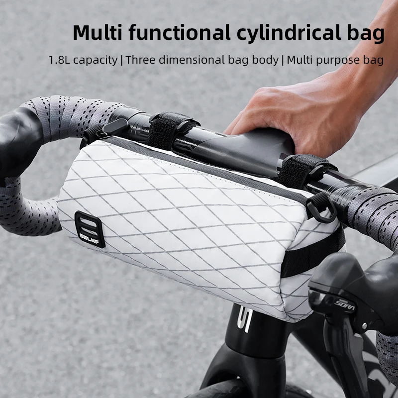 ESLNF Bolsa de manillar para bicicleta de carretera y bicicleta de montaña Bolsa de bicicleta de gran capacidad Bolso de hombro multifuncional de moda