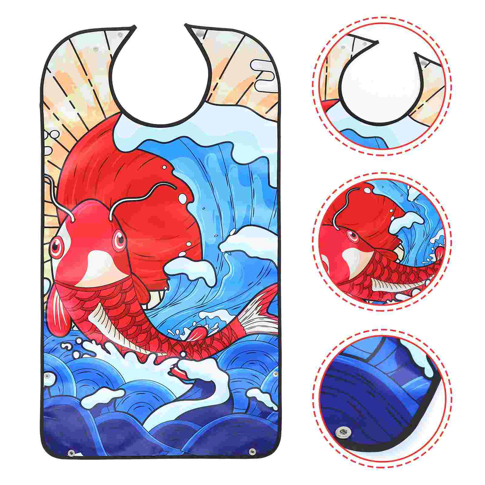 

Adult Waterproof Bib Clothing Protector Eating Aprons Bibs Meal Polyester Elder