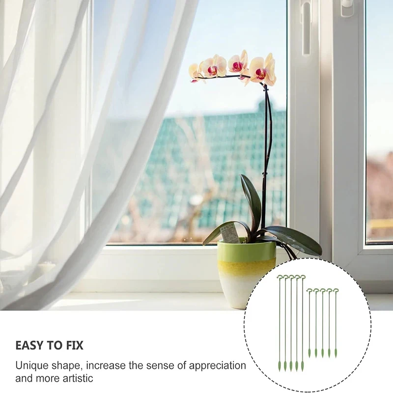 10/20pcs Shaped Support Pole, Flower Stand, Support Plant, Potted Plant, Fixed Flower, Anti Lodging And Leaf Protection Frame