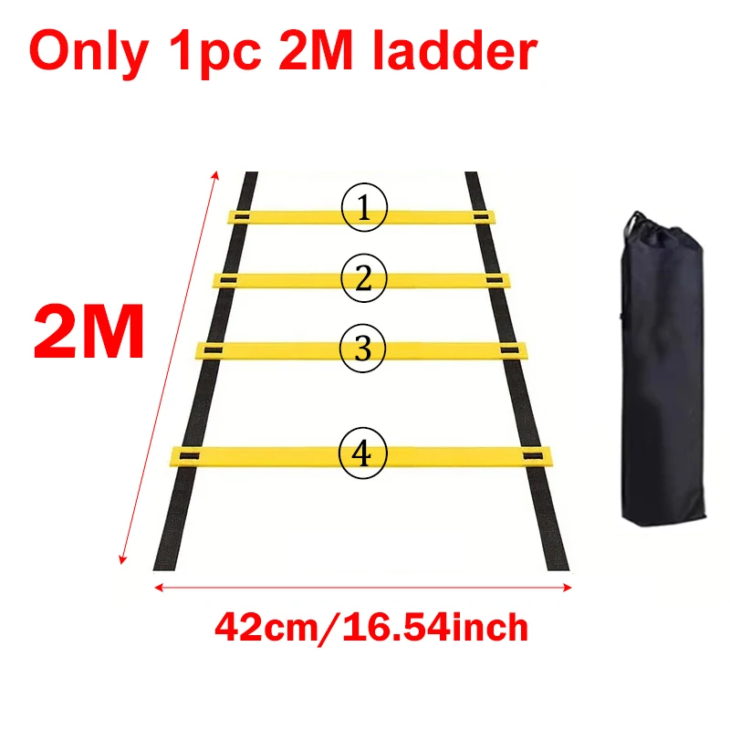 Calcio Agility Ladder Soccer Speed paracadute Football coni calcio Speed Training Ladder Set sport Running Football Accessory