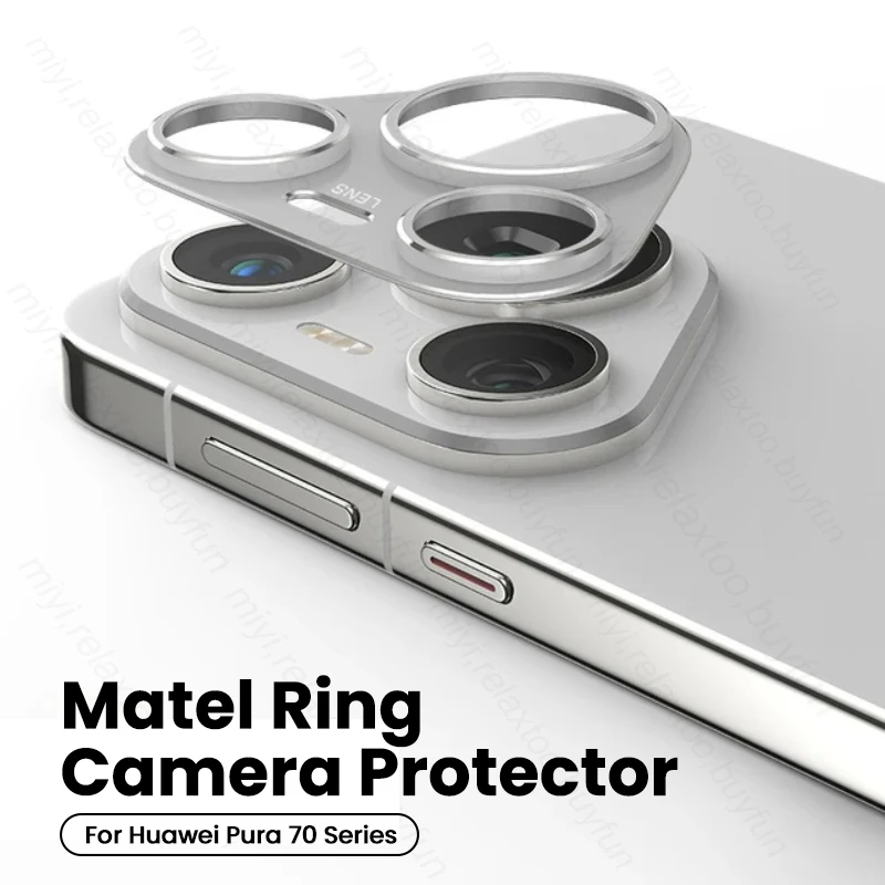 Matel Camera Protective Ring Shell For Huawei Pura70 Pura 70 Pro Ultra 5G Alloy Rear Lens Cover Hawei Huwei Pura70pro 2024 Case