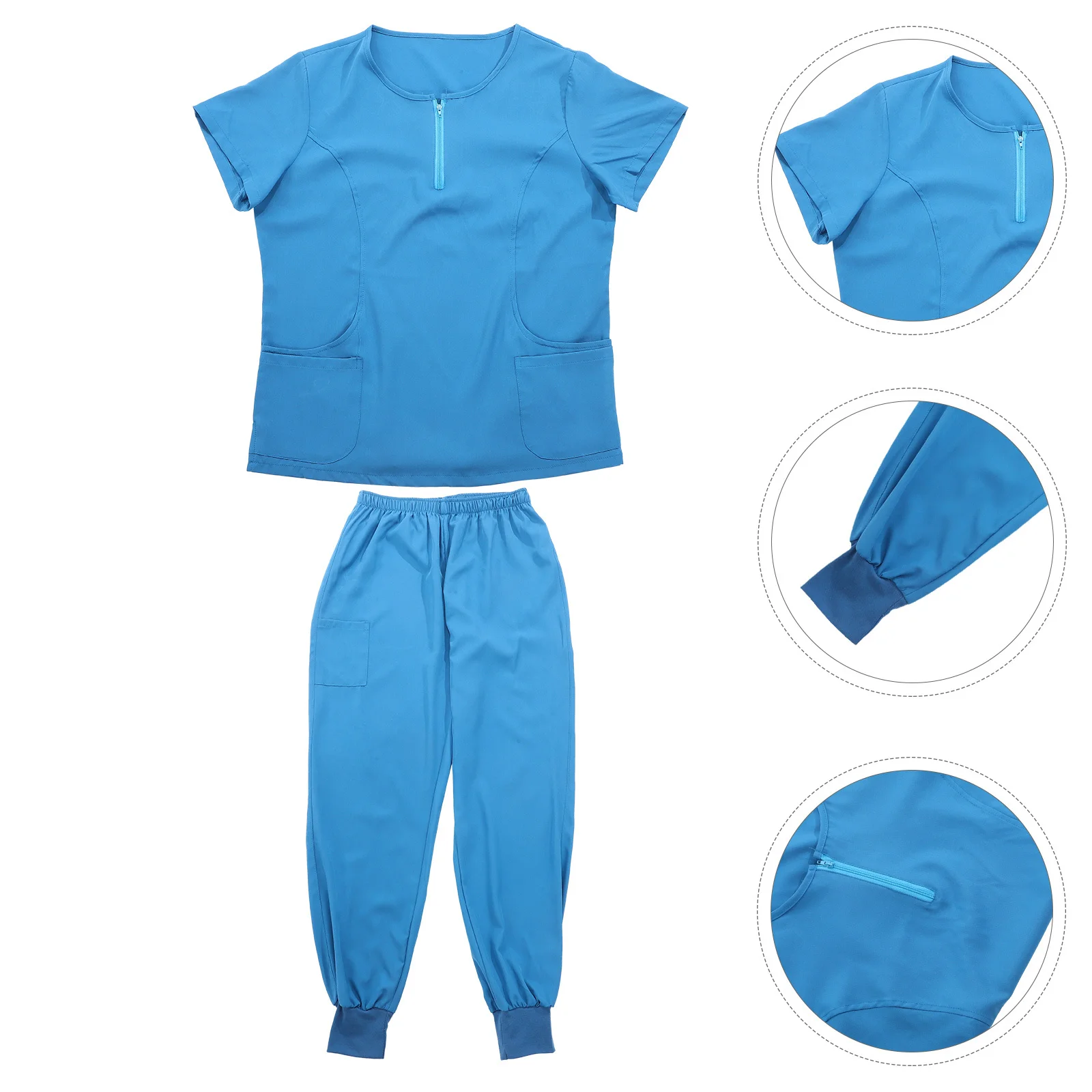 

1 комплект униформы, летний костюм доктора с короткими рукавами, женский размер Xl, легкая дышащая рабочая форма