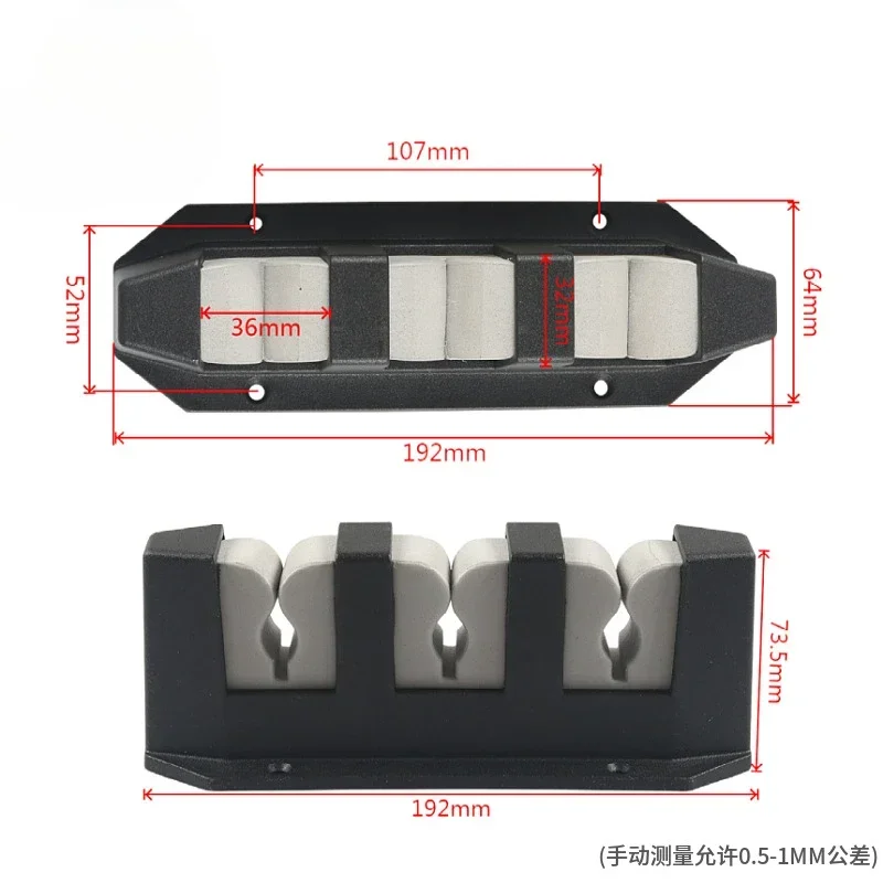 Fishing rod storage device 3-position EVA fishing rod bracket, club clip, plastic wall-mounted fishing rod