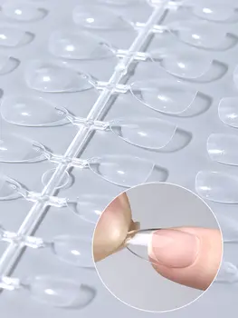 120 ks XXS super krátké mandlové celoplošné tvarované měkké gelové tipy na nehty, presovací kapsle, americký gel X umělé falešné nehty 10 nejlepší prodej Americké kapsle - №10