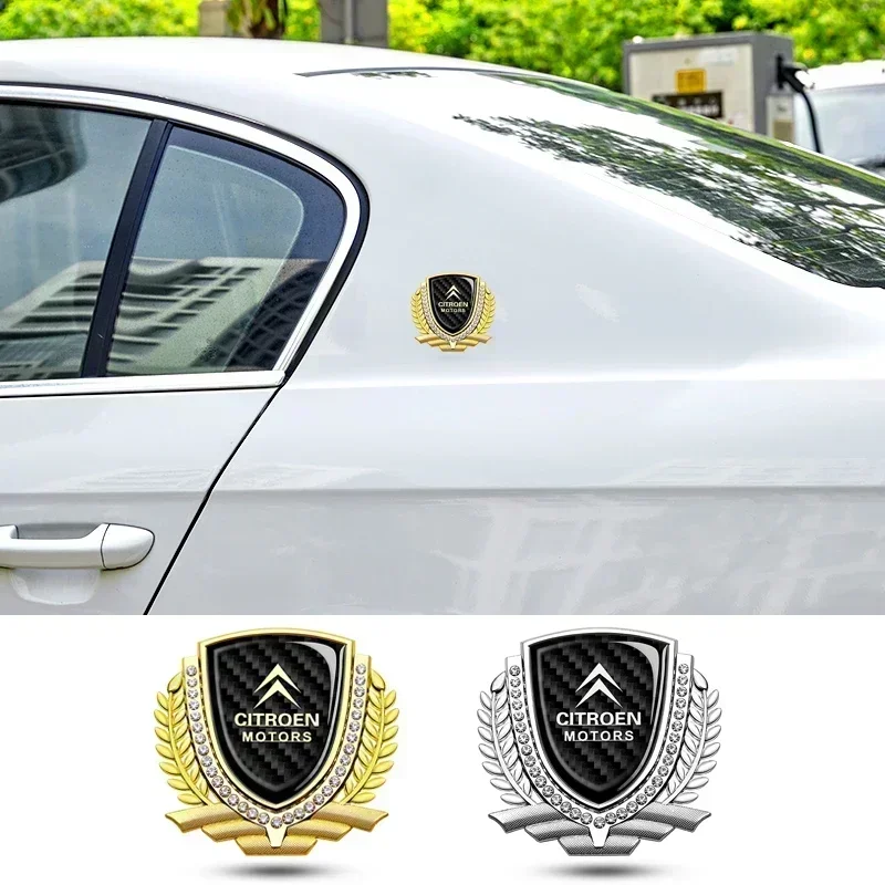 Emblema del maletero trasero de estilo de coche para Citroen Elysee Berlingo Xsara C3 XR C4 Picasso Sega Aircross C5, pegatina para guardabarros, decoración automática