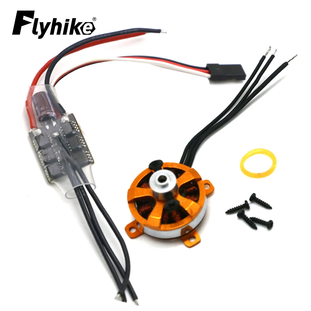 XXD 2205 A2205 7.6A 1400KV 1600KV SP Mikro silnik bezszczotkowy z mocowaniem + 10A ESC do samolotów RC/KK Copter Quadcopter UFO F3P