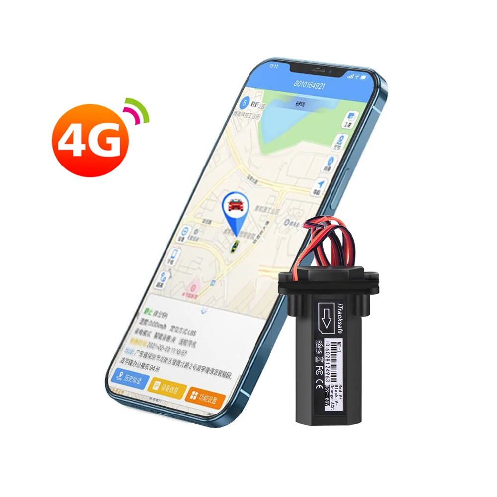 Spy GSM Sim Card Wiretapping Auto Vehicular Vehicle Mini Motorcycle Tracking Device Locator Alarm 4G GPS Car Tracker