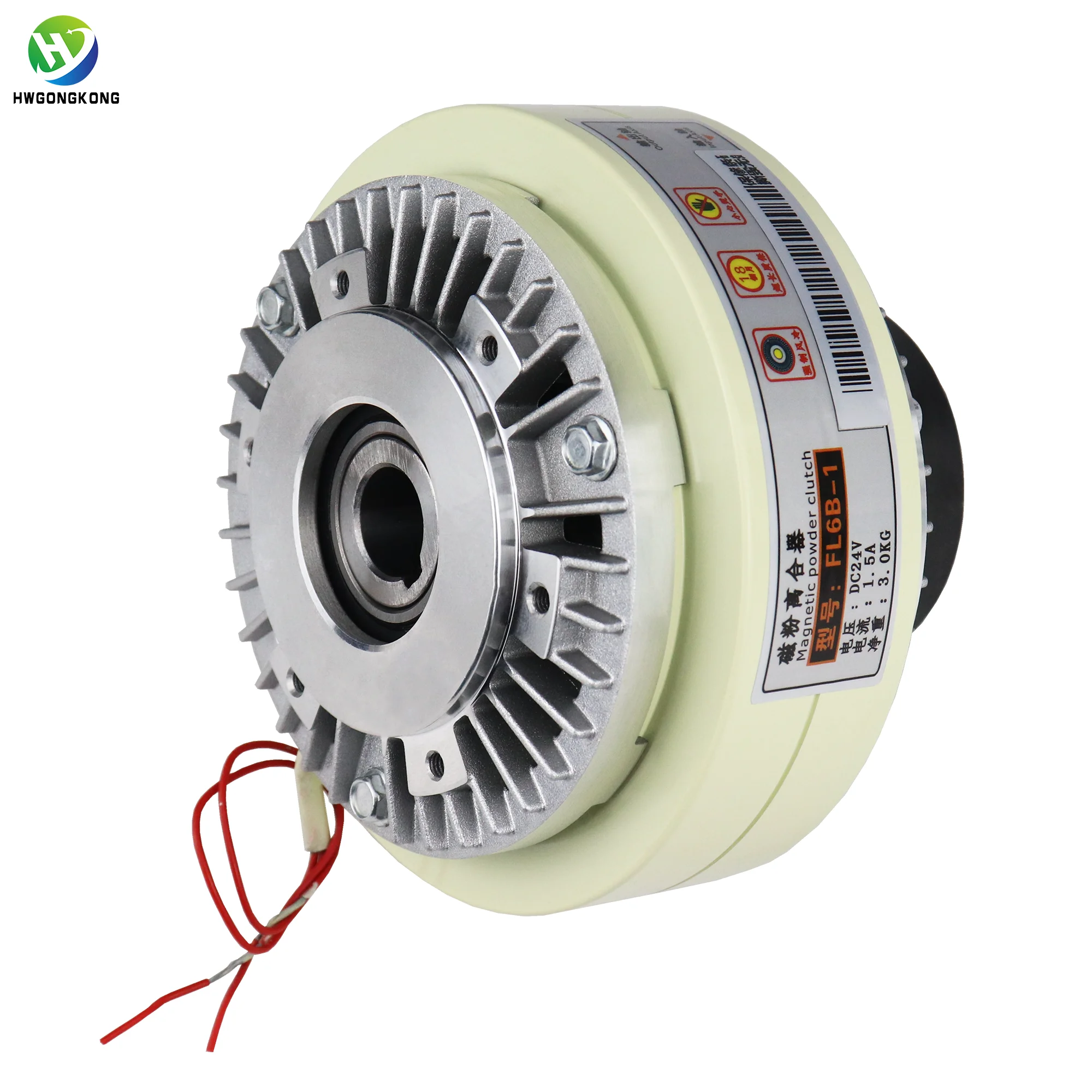 Kopling Magnetik TLF 15N.m Tipe Poros Berongga untuk Mesin Plastik Mesin Cetak Penggulung Ulang Kopling Magnetik