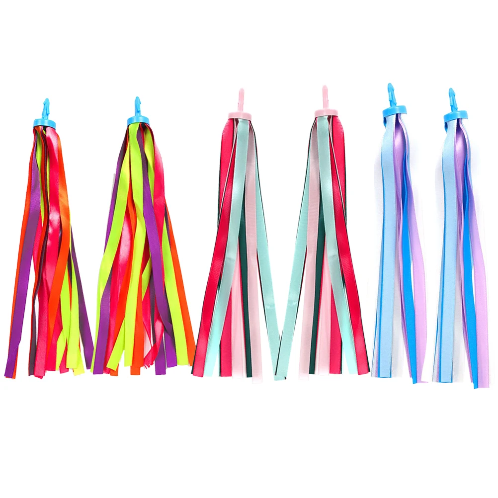 

3pcs Colorful Handlebar Streamers For Kids Bike Scooter Balance Car Accessories Ribbons Tassels Grips Decoration