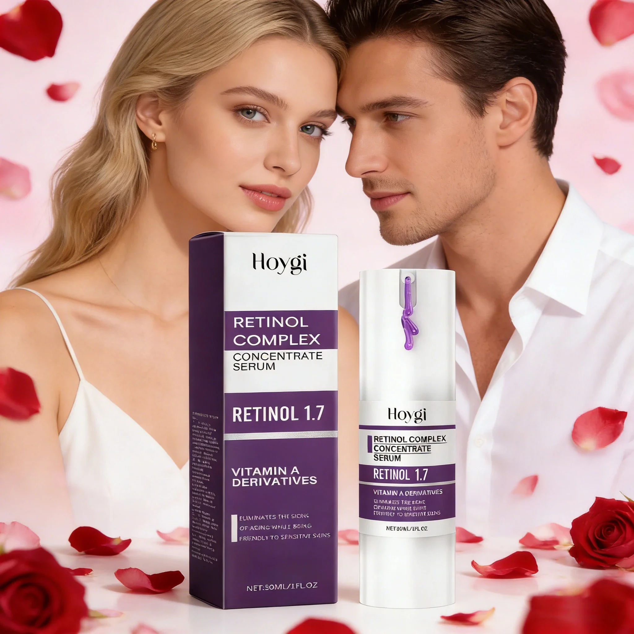 

Retinol Face Serum for Women & Men Hydrating Anti-Aging Essence Boosts Collagen Plumps Skin Valentine's Day Gift All Skin Types