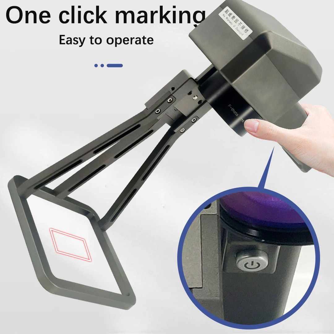 20w 30W Handheld Fiber Laser Marking Machine Max Laser Source Engraving Stainless Steel Copper Aluminium Paint Remove